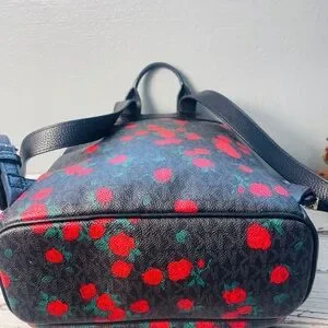Michael Kors | Bags | Michael Kors Black Backpack With Red  display picture 1